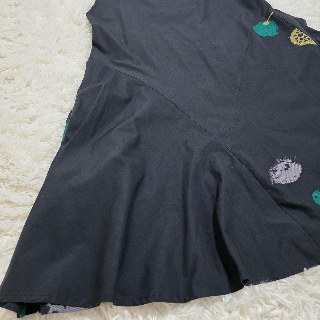 TOMO　美品 慈雨 ジウ アシンメトリー ノースリーブワンピース 40