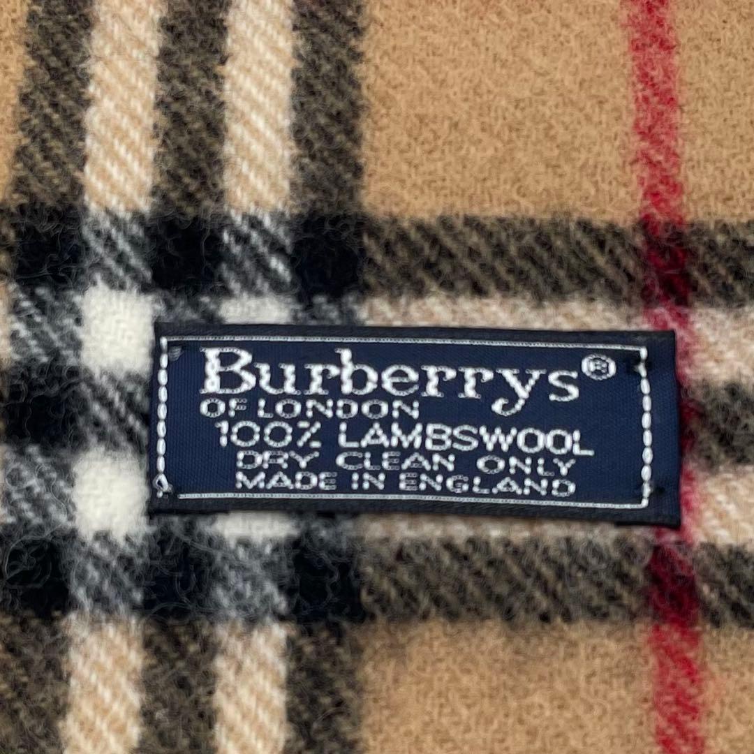 Burberrys ノバチェックマフラー ウール100% ベージュ 英国製