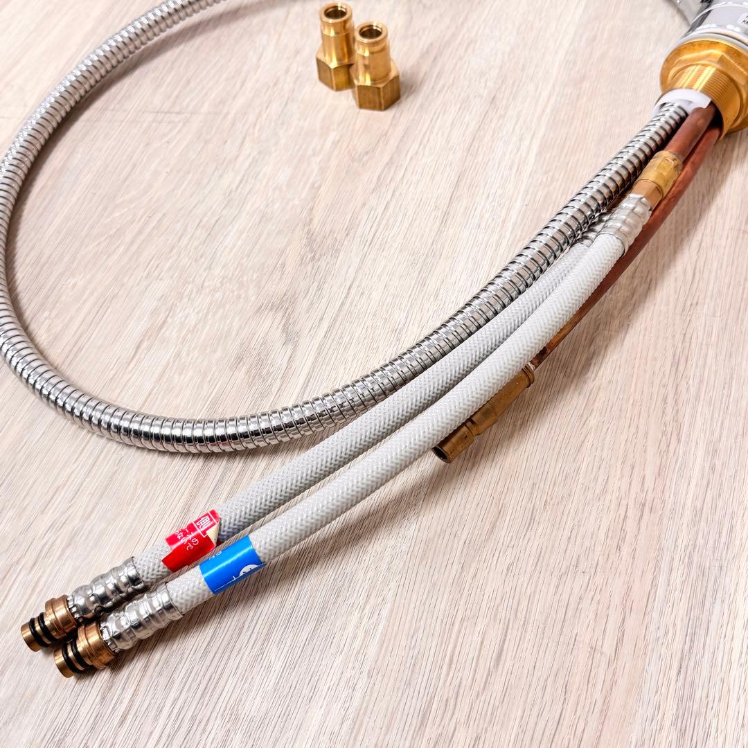 ☆KVK KM5021 TTKE キッチンシングルレバー混合水栓シャワー引出式