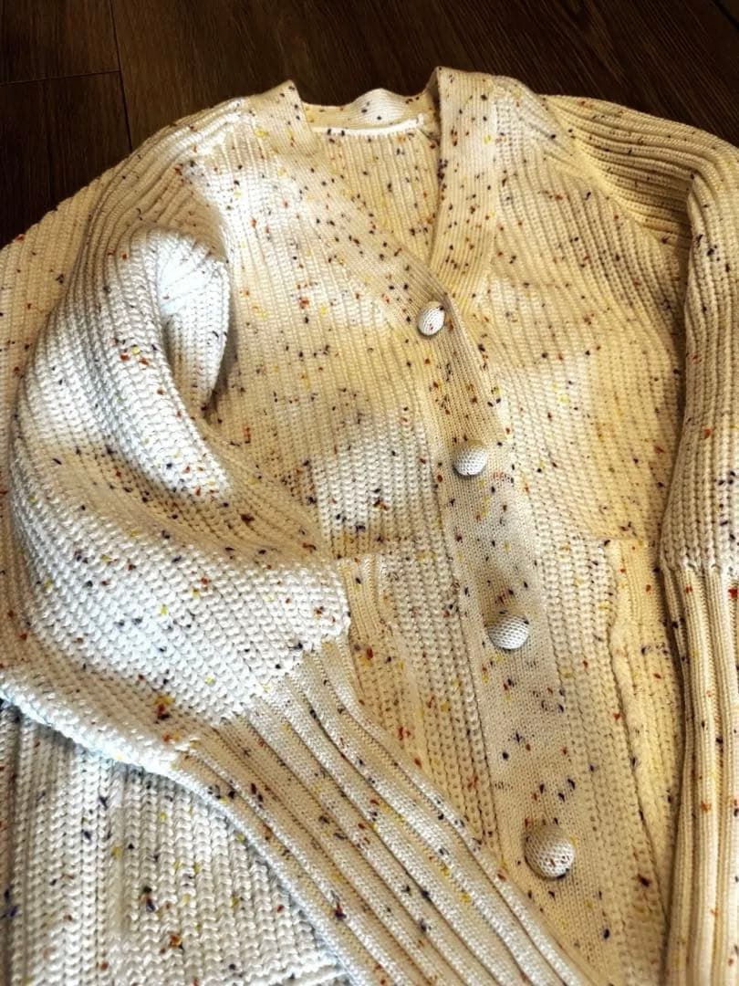 メゾンドドルチェ ニュイ カーディガン ホワイト　nuit cardigan