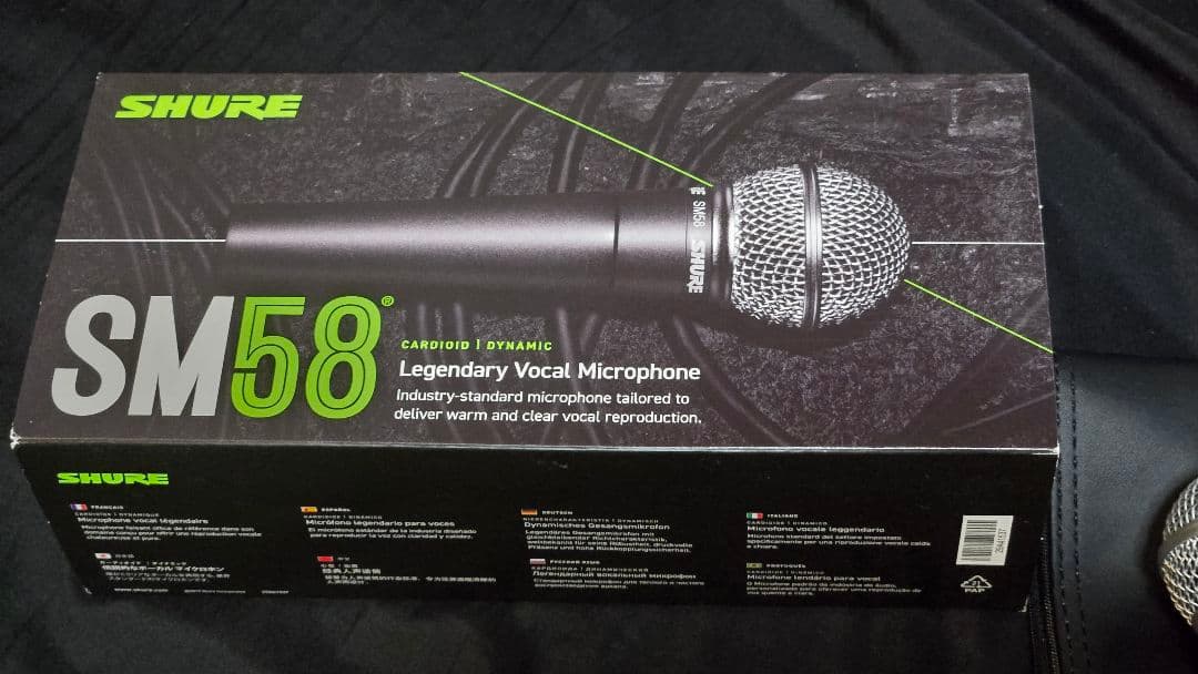 【本物】Shure SM58SE スイッチ有 ダイナミックマイク ほぼ未使用