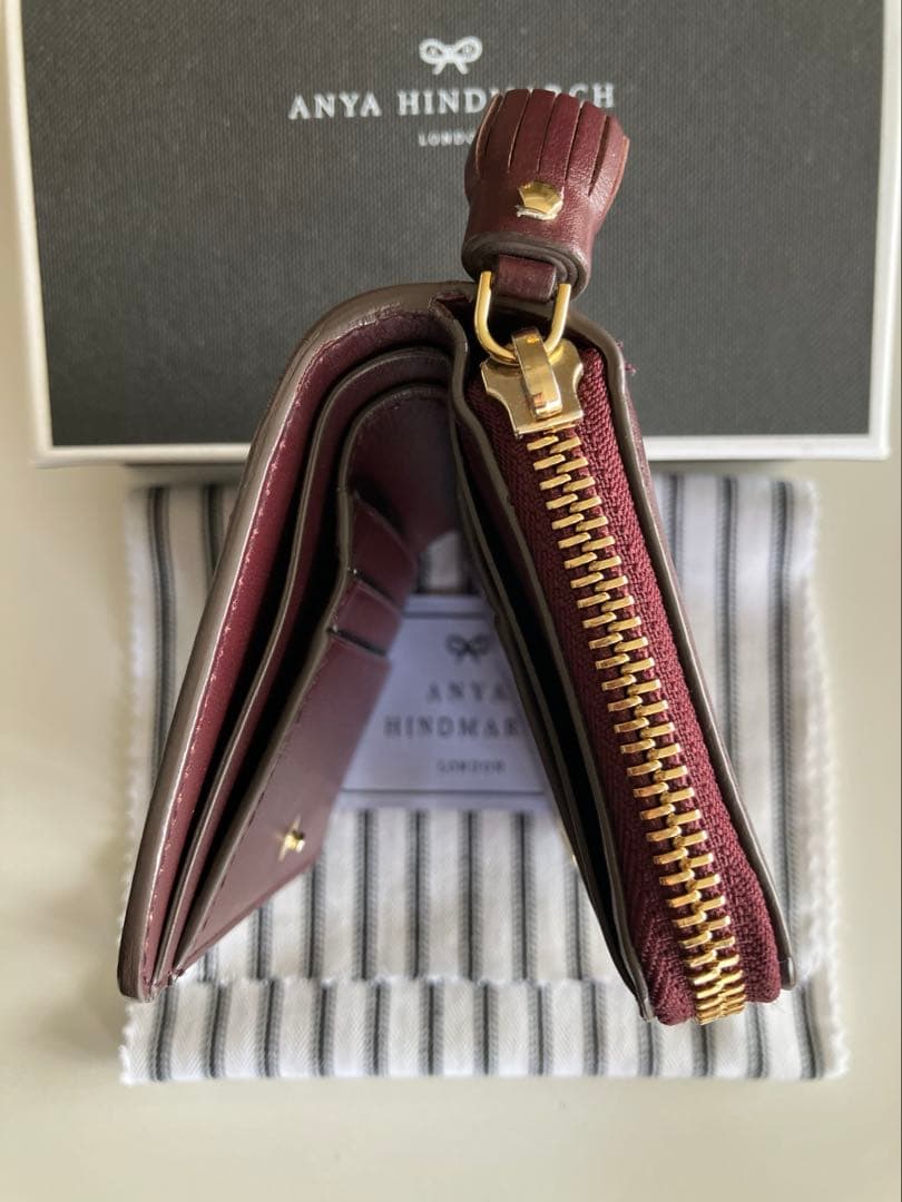 ANYA HINDMARCH スマイリーCompact Wallet２つ折り財布