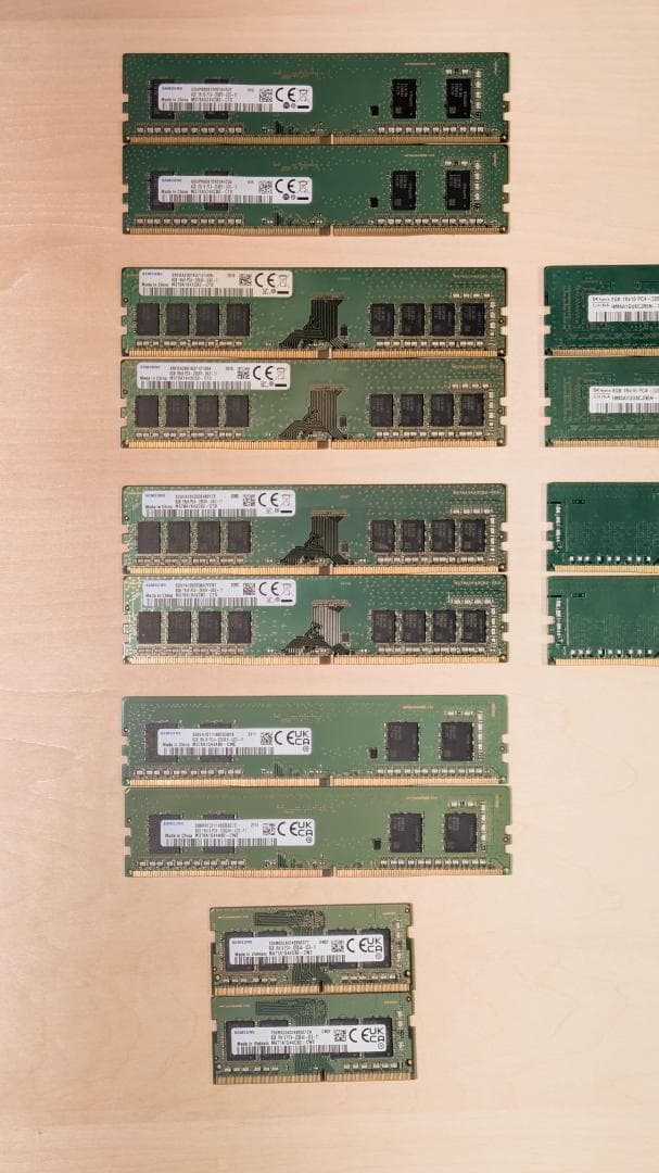 【動作品】メモリセット売り DDR4 8GB 16GB 32GB 64GB