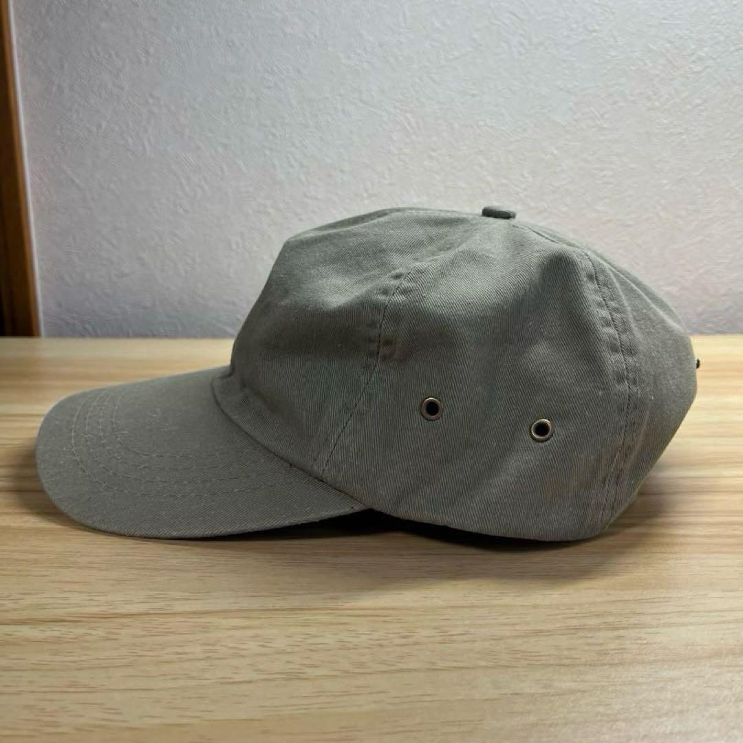 90s OLD STUSSY 6パネル キャップ カーキ コットン 紺タグ