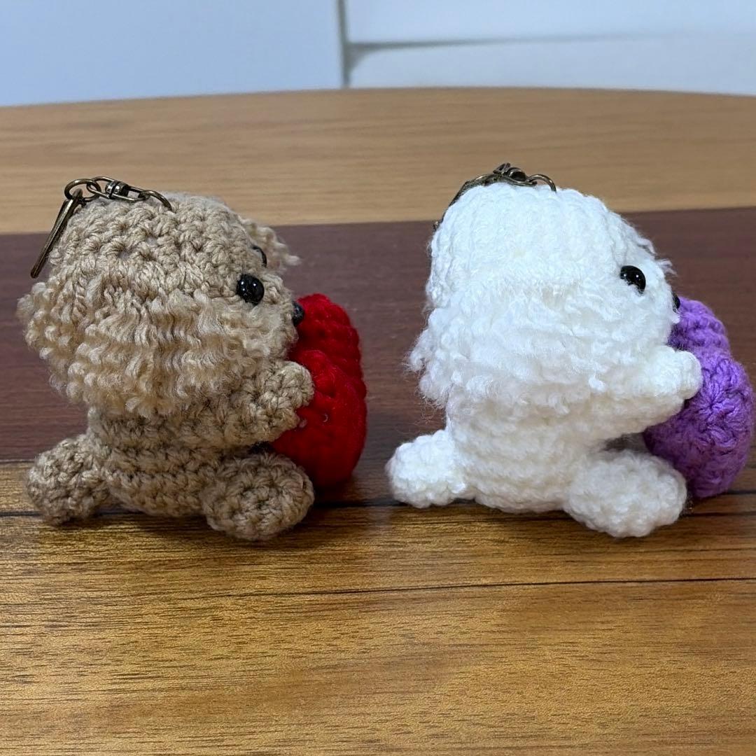 トイプードル あみぐるみ ハート❤️ ✨ yu様✨