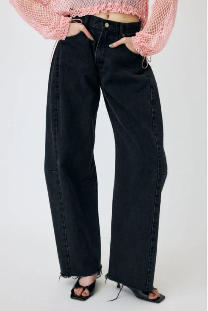 MOUSSY REMAKE WIDE STRAIGHT サイズ2 L相当