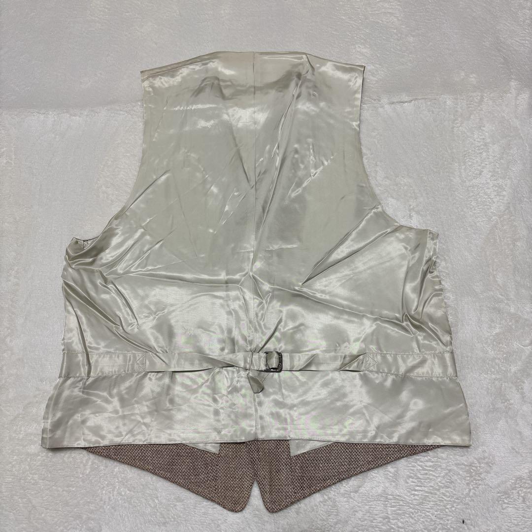 【美品】　ポロバイラルフローレン　タグ付き　ジレ　ベスト　リネン　シルク　L