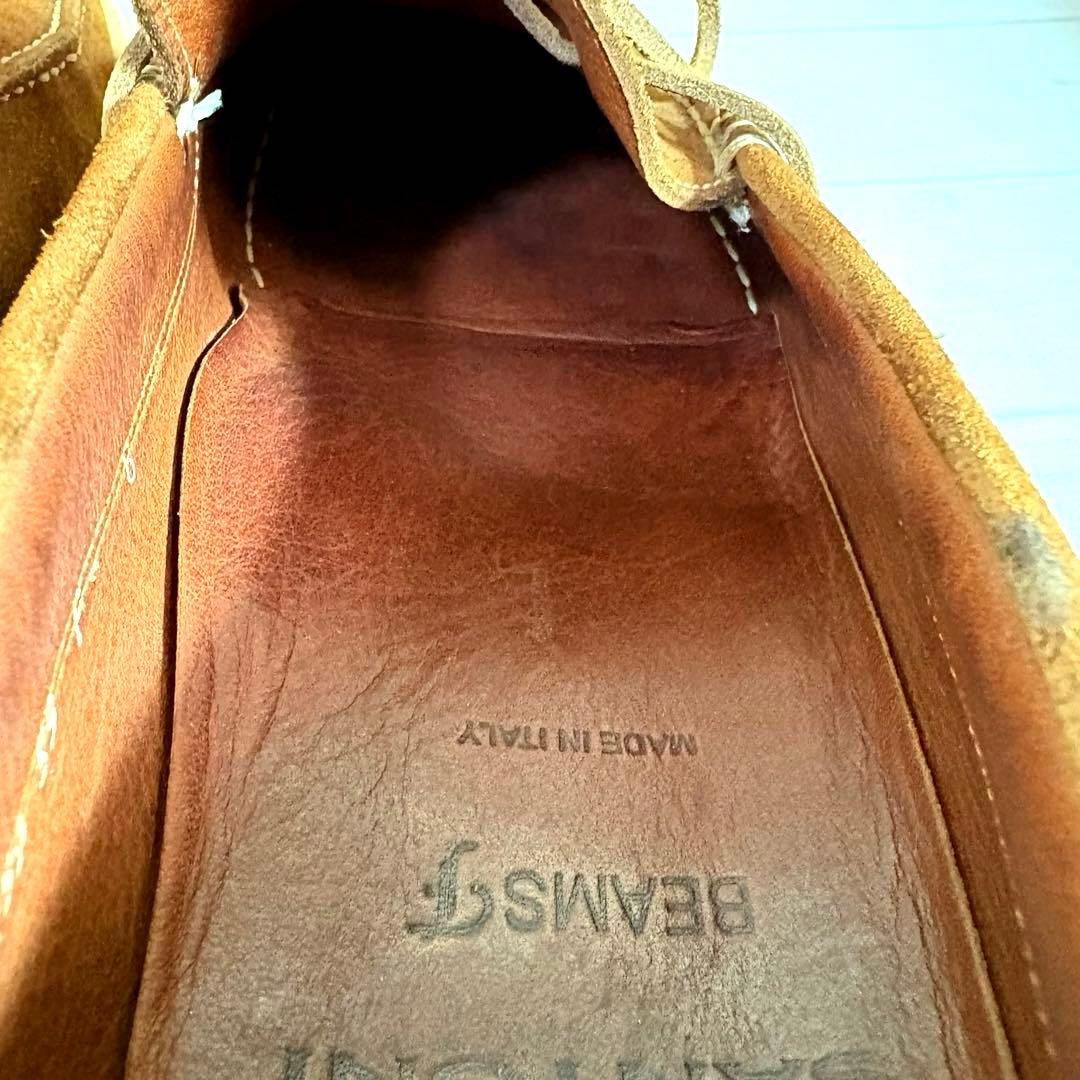 美品■Santoni■デッキシューズ✨BEAMS 別注 スエード イタリア製