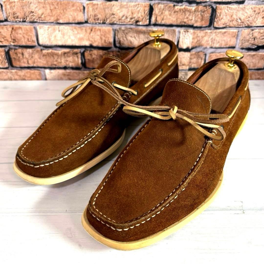 美品■Santoni■デッキシューズ✨BEAMS 別注 スエード イタリア製