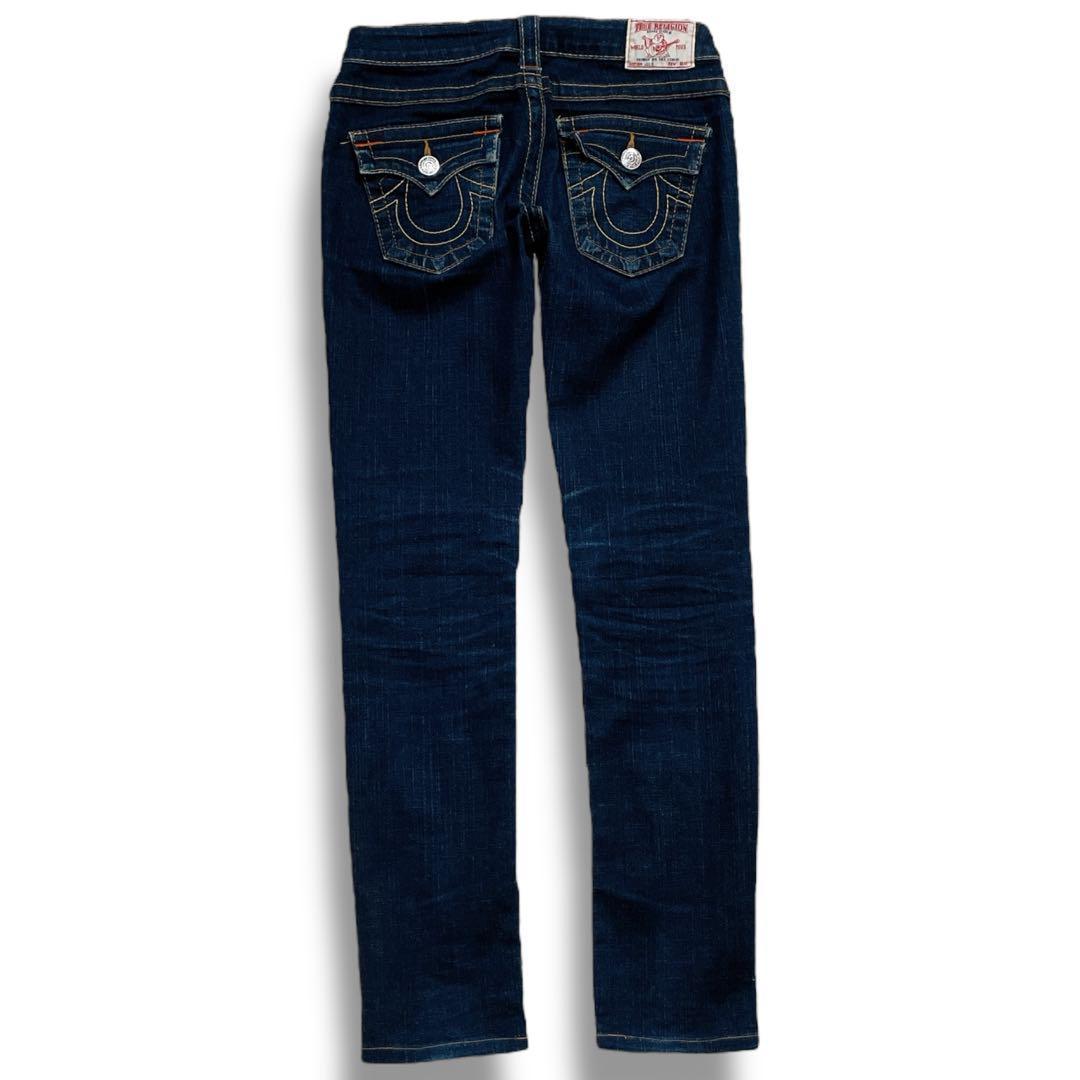 美品TRUE RELIGION JOEY ローライズブーツカット デニム 24