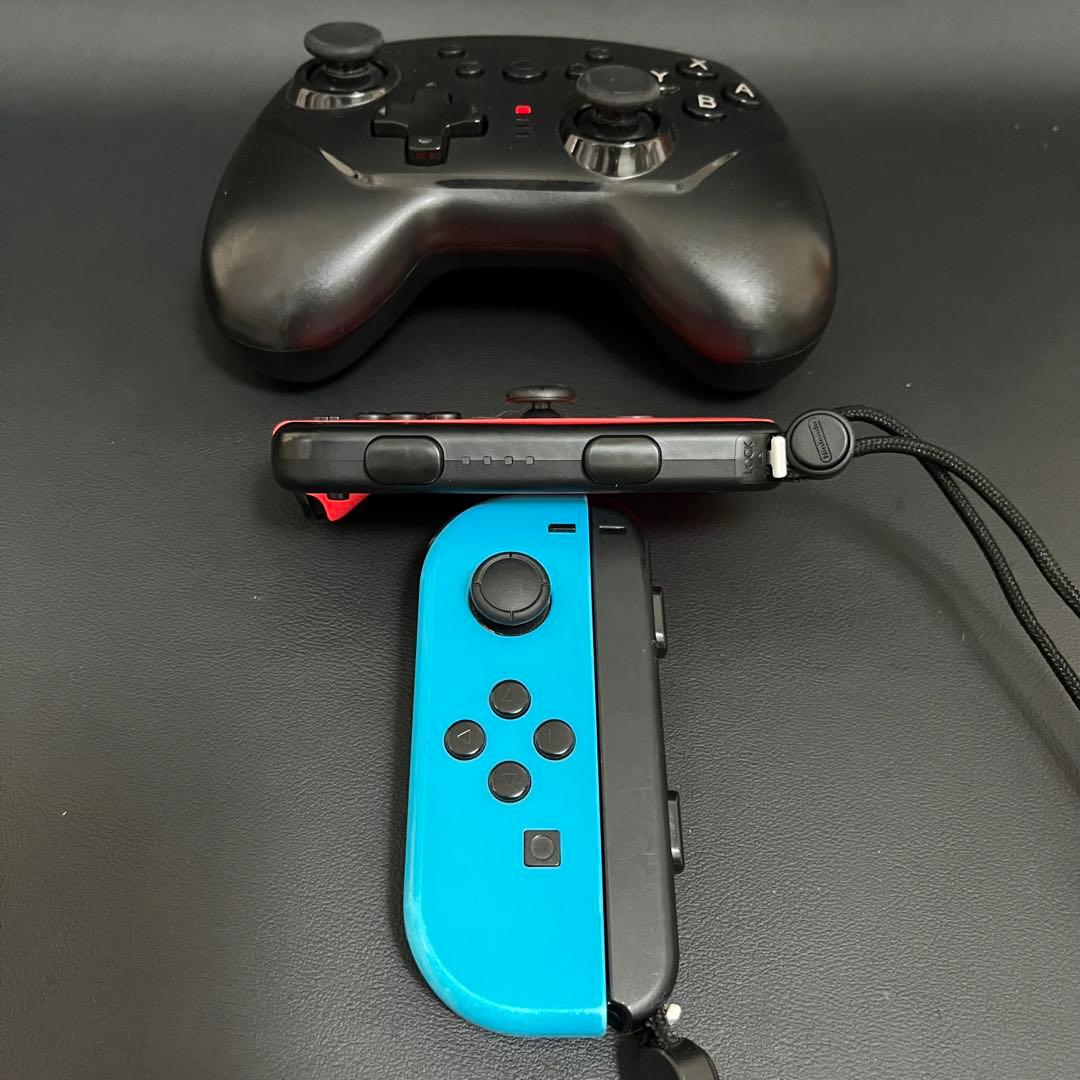 【新品スティック交換済/追加コントローラー付き/未対策機】Switch 赤青
