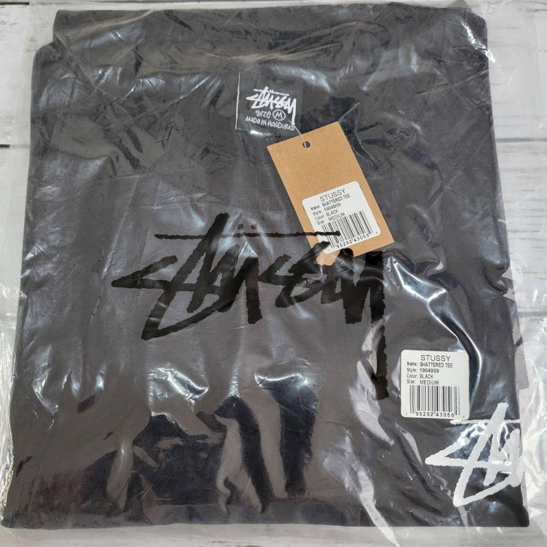 STUSSY SHATTERED TEE Mサイズ ブラック