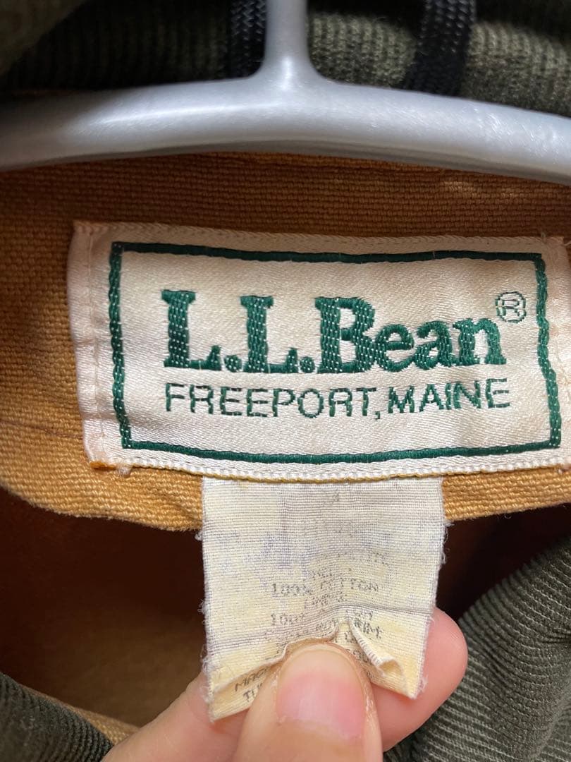 海外古着　ヴィンテージ　L.L.Bean ベージュカバーオール　アウター　コート