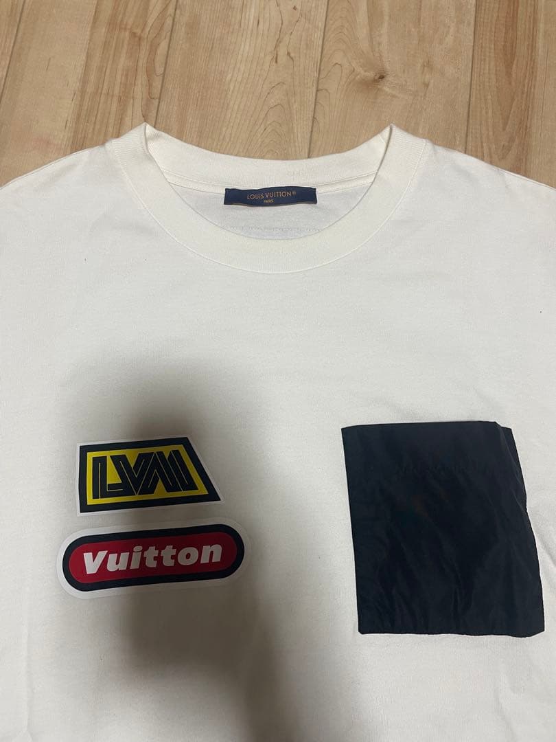 Louis Vuitton ロゴTシャツ ホワイト Lサイズ メンズ