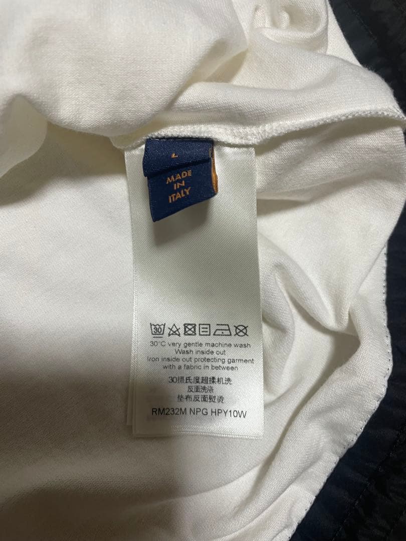 Louis Vuitton ロゴTシャツ ホワイト Lサイズ メンズ