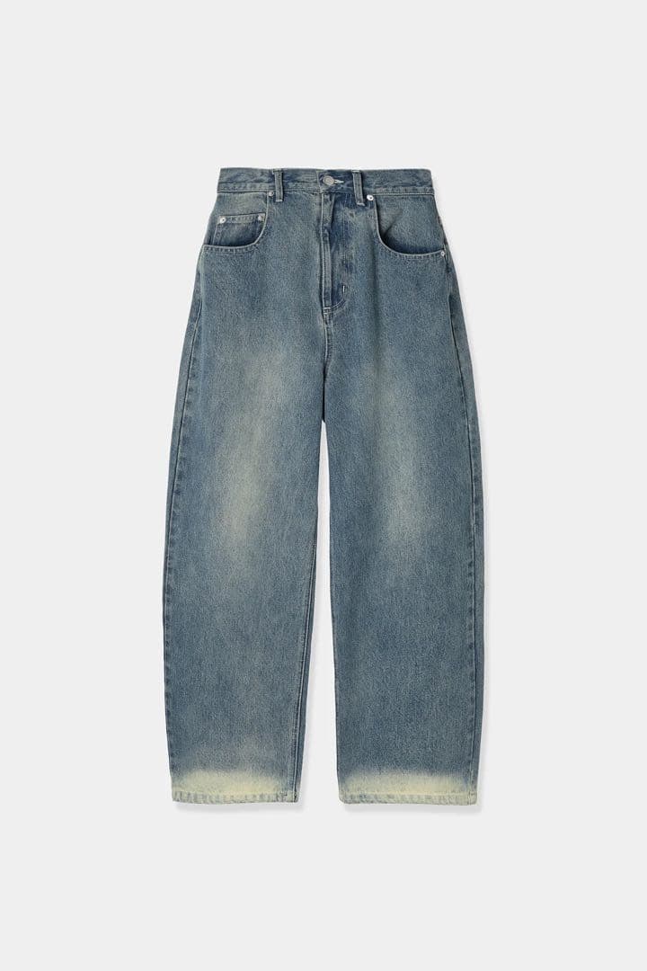 louren bleach hem denim indigo 40サイズ