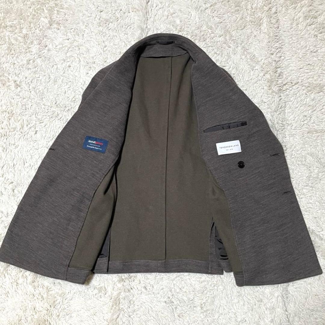 トゥモローランド ウールコットンダブルニットダブルブレステッドブレザー 金ボタン