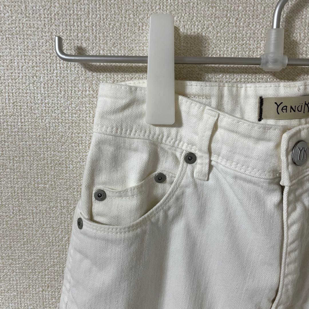 YANUK SpillProof加工 ワイドストレートデニムパンツ LILITH