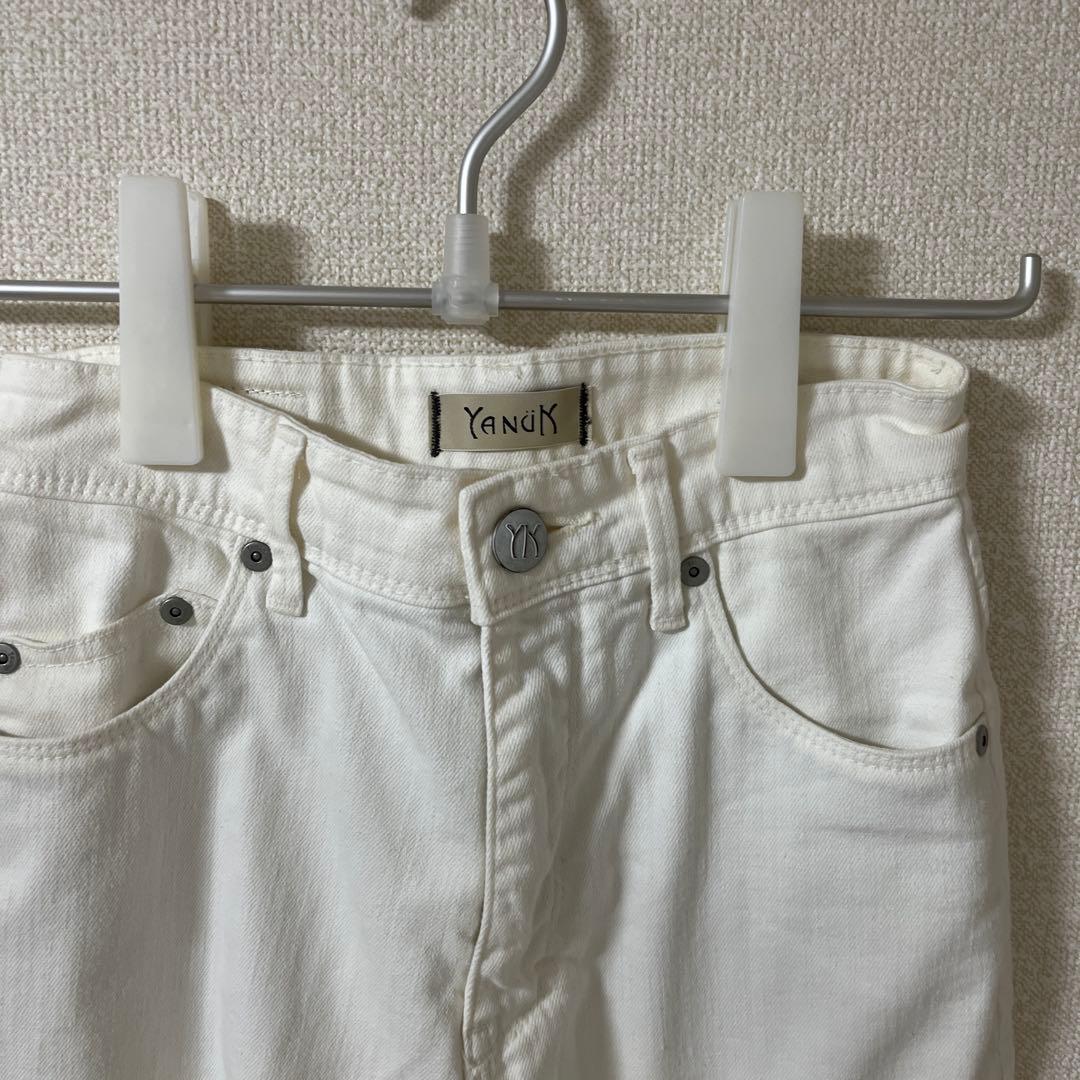 YANUK SpillProof加工 ワイドストレートデニムパンツ LILITH