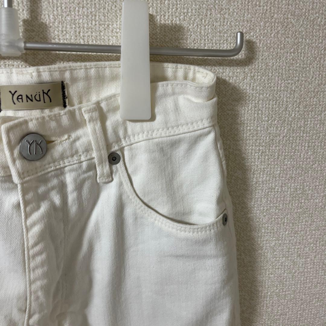 YANUK SpillProof加工 ワイドストレートデニムパンツ LILITH