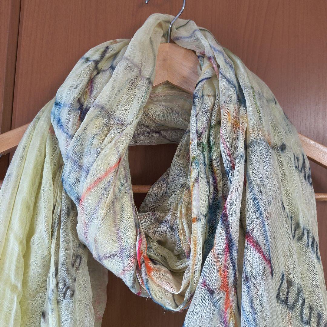 Faliero Sarti　ライン柄ストール　イエロー　ファリエロ サルティ