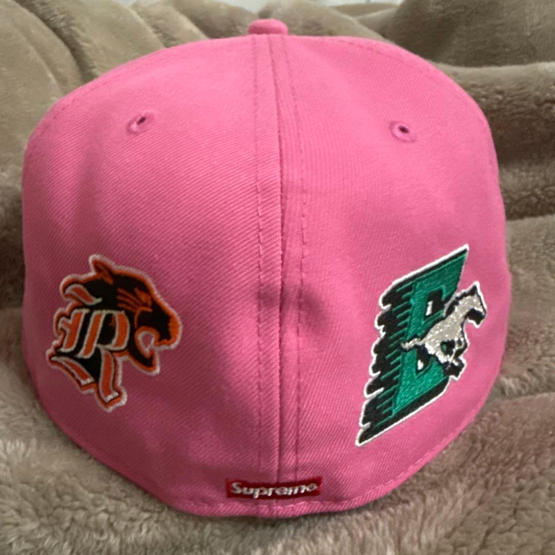 ピンク 59FIFTY キャップ Supreme