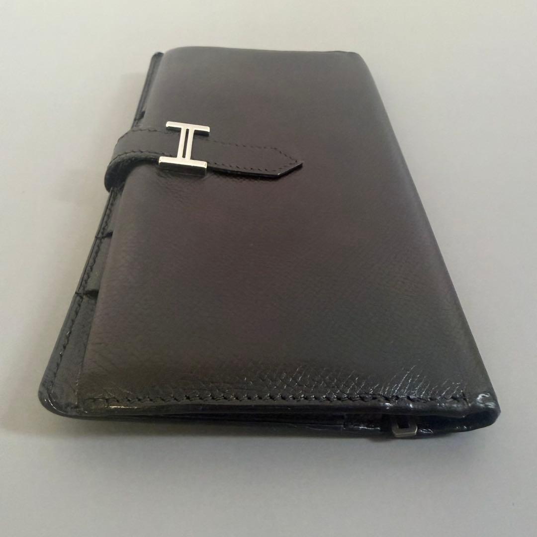 エルメス　ベアン　長財布　黒　HERMES　ブラック
