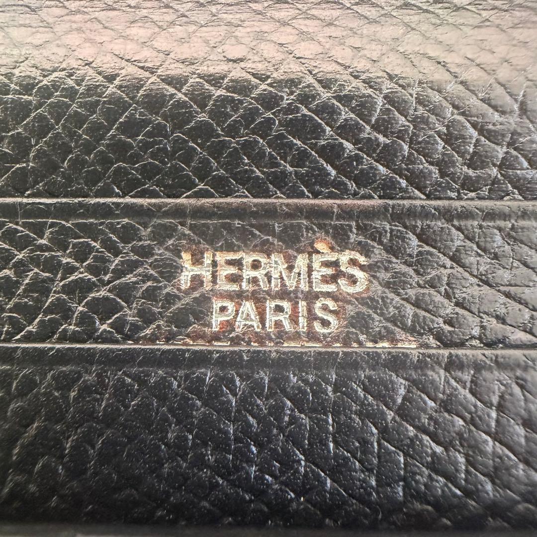 エルメス　ベアン　長財布　黒　HERMES　ブラック