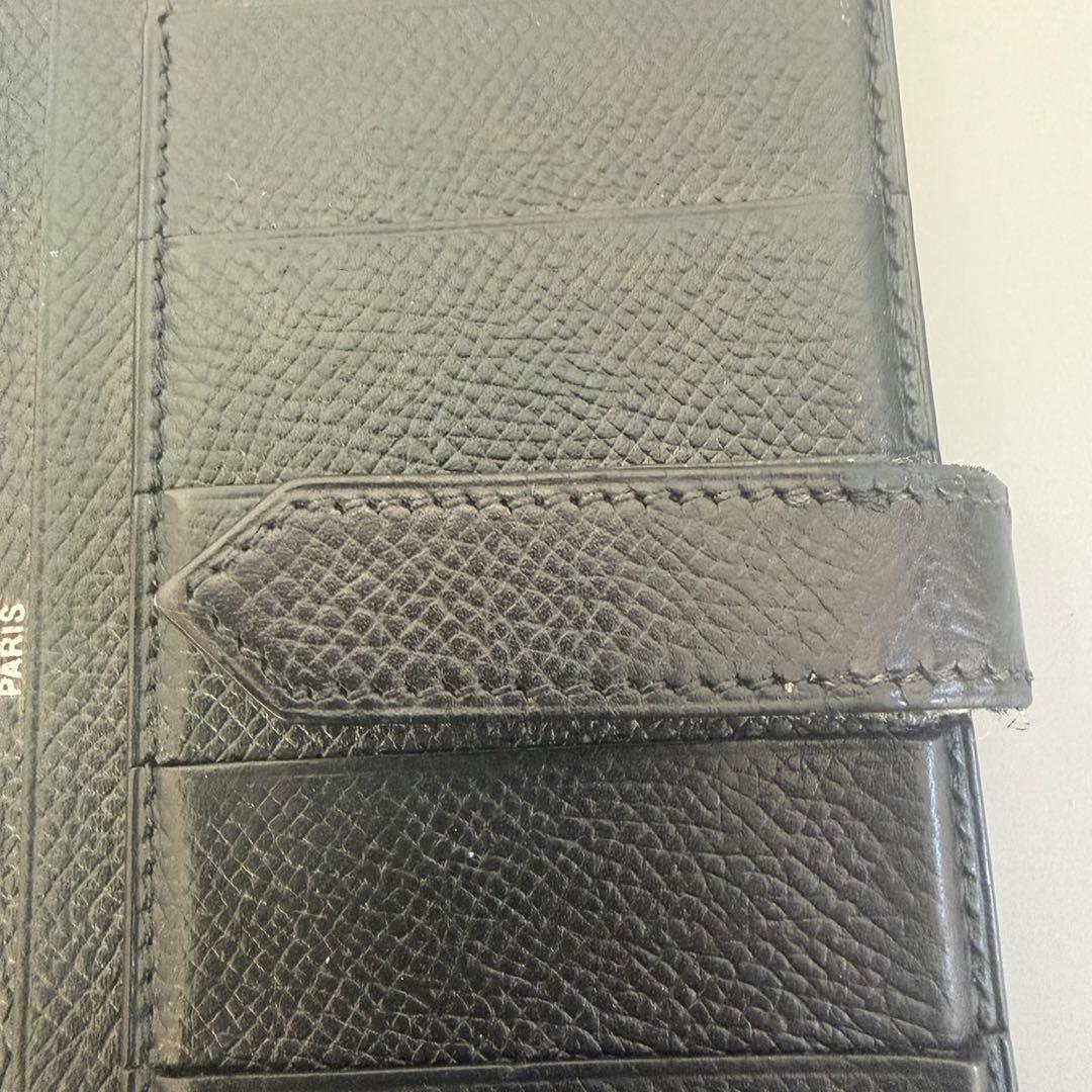 エルメス　ベアン　長財布　黒　HERMES　ブラック
