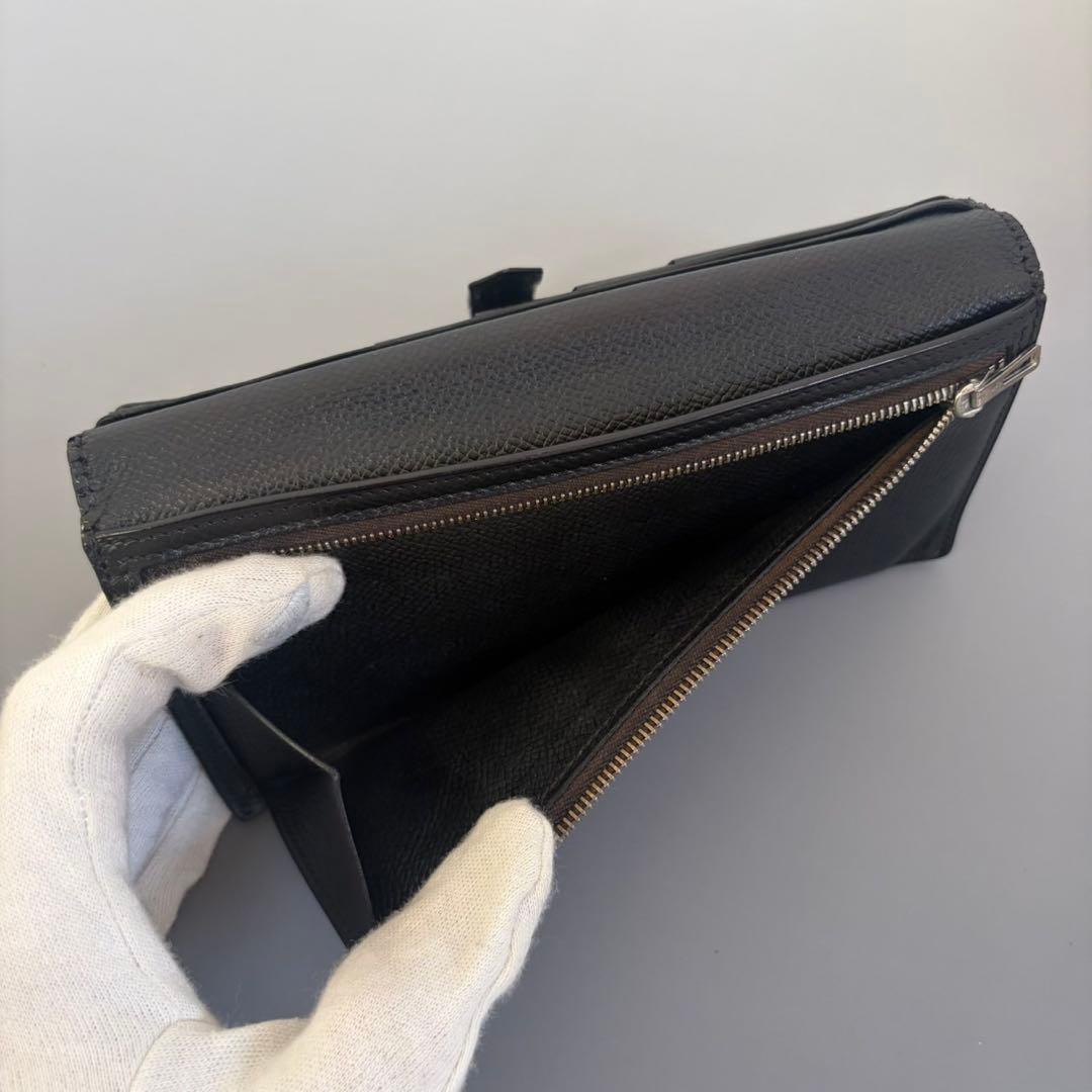 エルメス　ベアン　長財布　黒　HERMES　ブラック