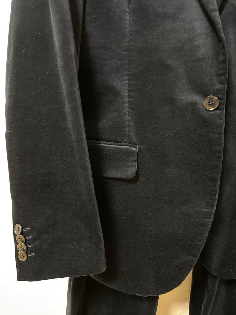 　ネイビー ベロア スーツセット　topサイズ54・bottomサイズ56