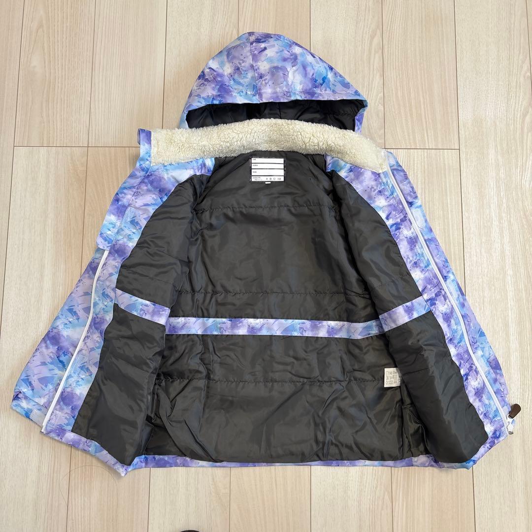 【美品】スキーウェア スノーボードウェア 上下セット 女の子 160 紫 青