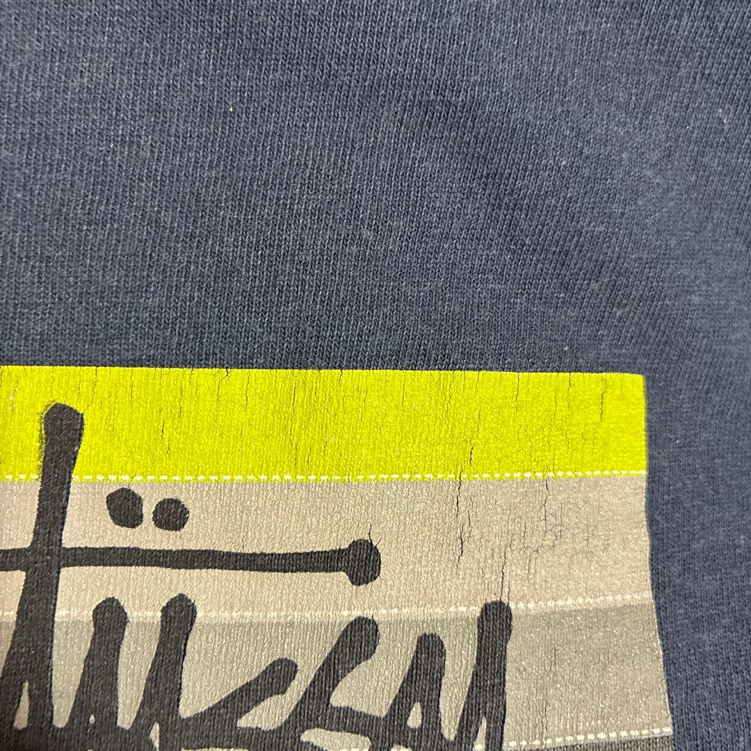 90s old stussy airmax95パロディネイビーTシャツ　M