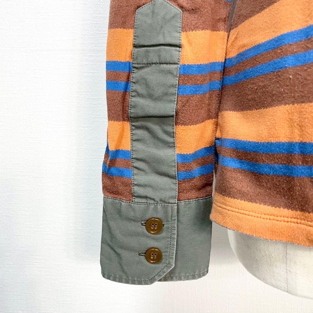 y2k❤️ Vivienne Westwood ボーダー ハイネック ポロシャツ