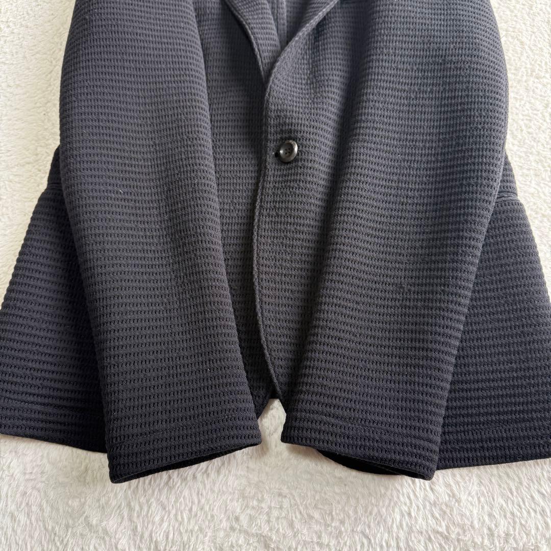 EMPORIO ARMANI ニットテーラード L相当 ブラック イタリア製