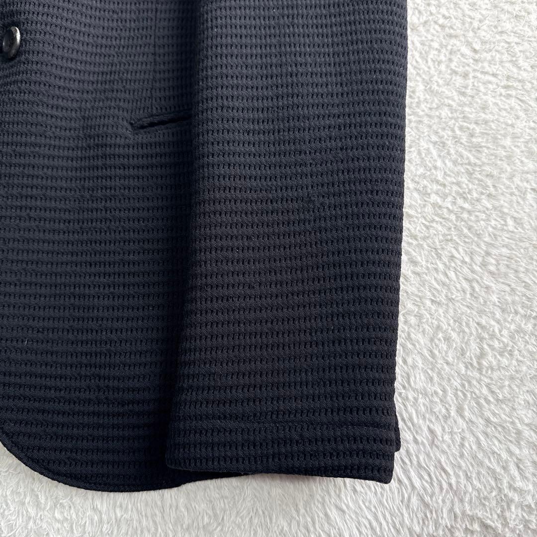 EMPORIO ARMANI ニットテーラード L相当 ブラック イタリア製