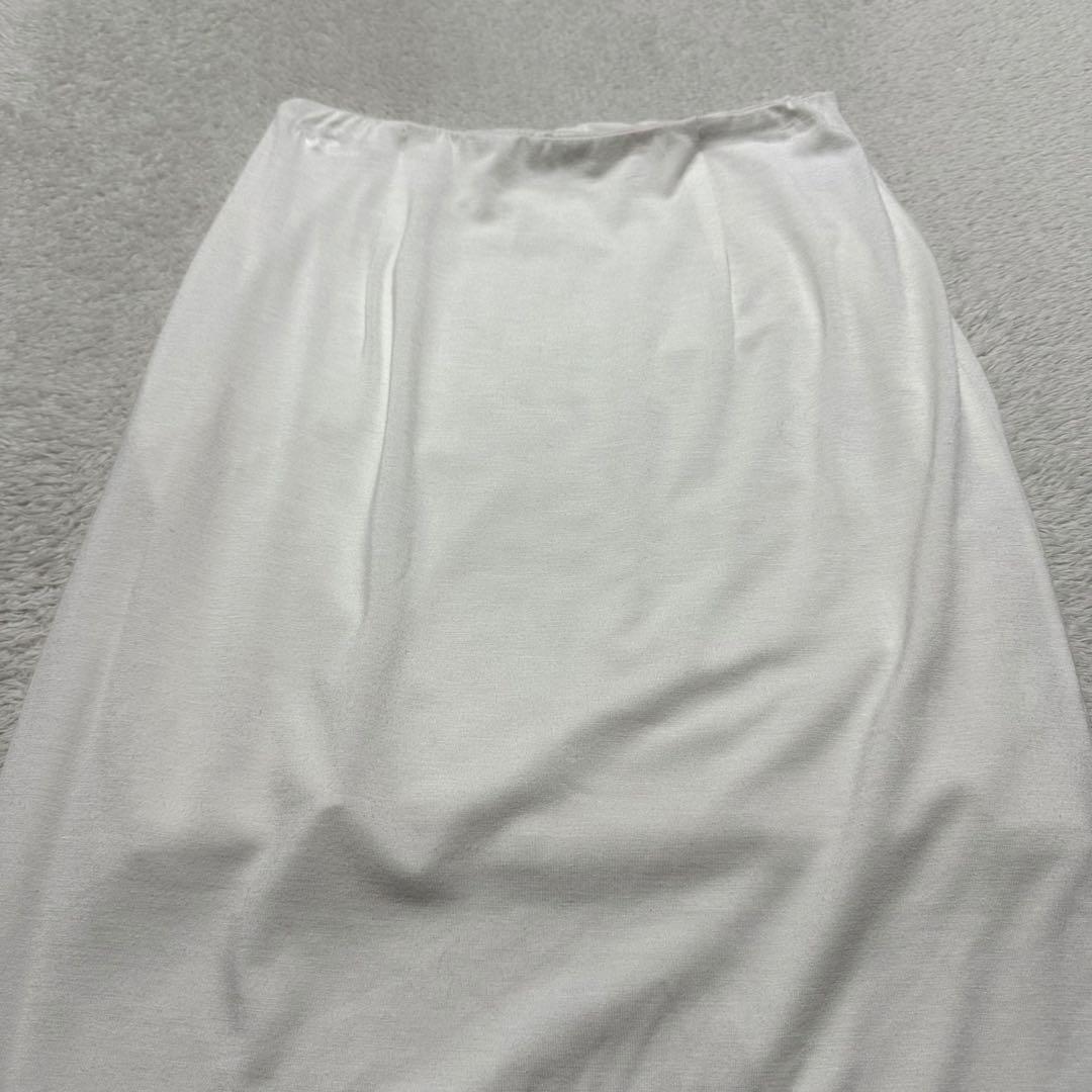 美品　yo BIOTOP silk jersey tight skirt 白