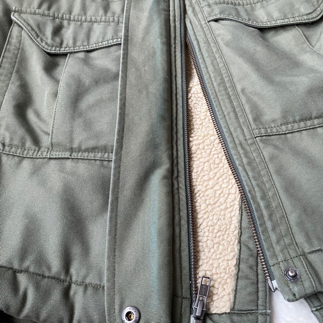 Patagonia オリーブ色 ミリタリースタイル モッズコート　レディース　S