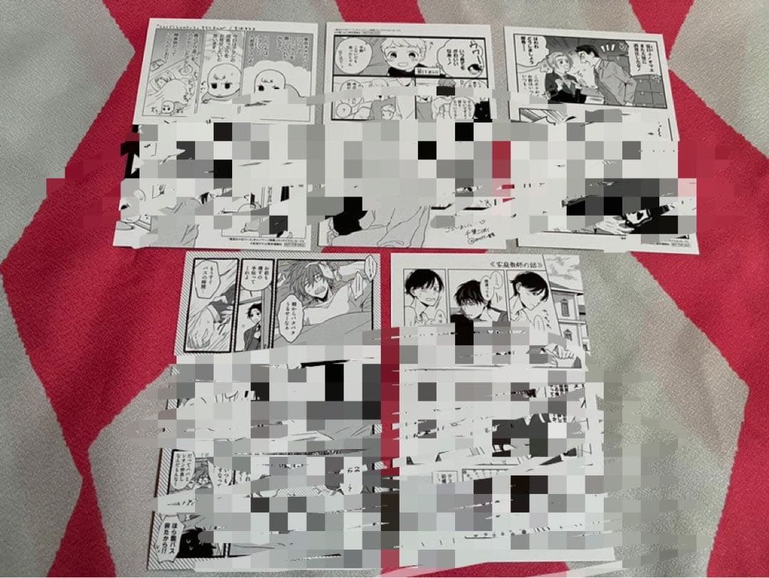 ナツメカズキ　東京オメガバース　両面イラストカード　5枚　東京漫画社