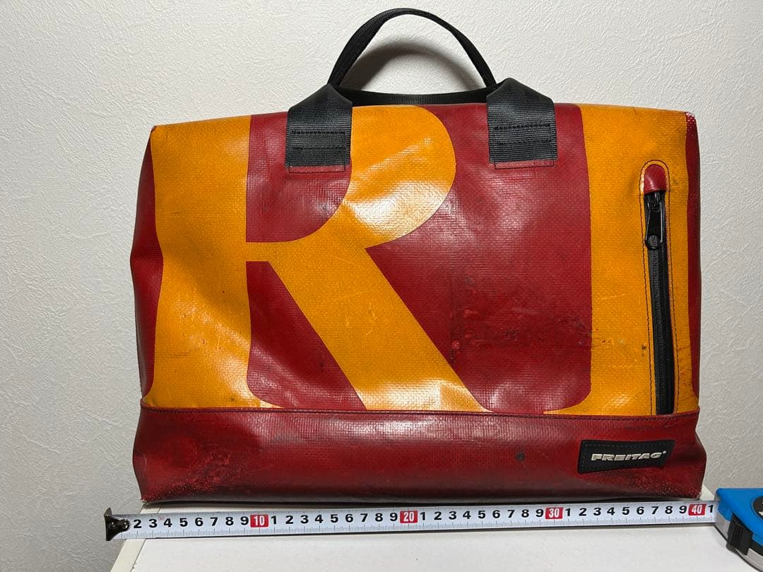 【美品】フライターグ　ROY F302 赤×オレンジ ショルダーバッグ