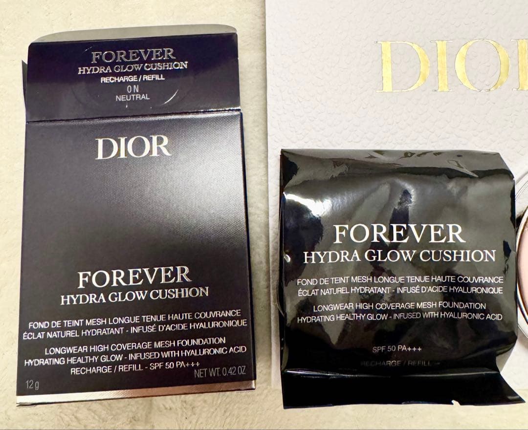 未開封 Diorスキンフォーエヴァーグロウクッション0N ピンクカナージュケース