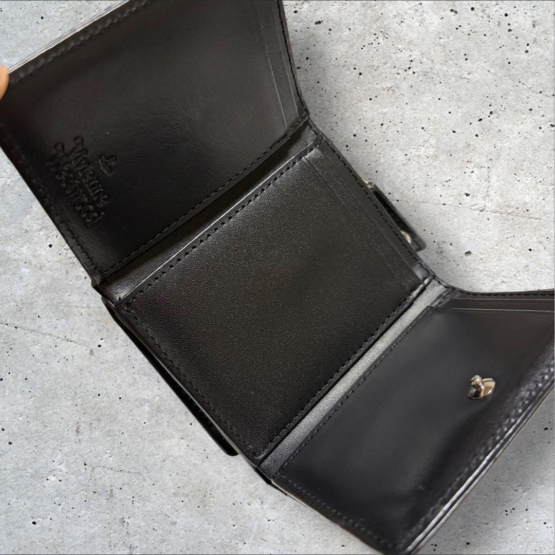 Vivienne Westwood 三つ折り財布 ブラック オーブパッチ