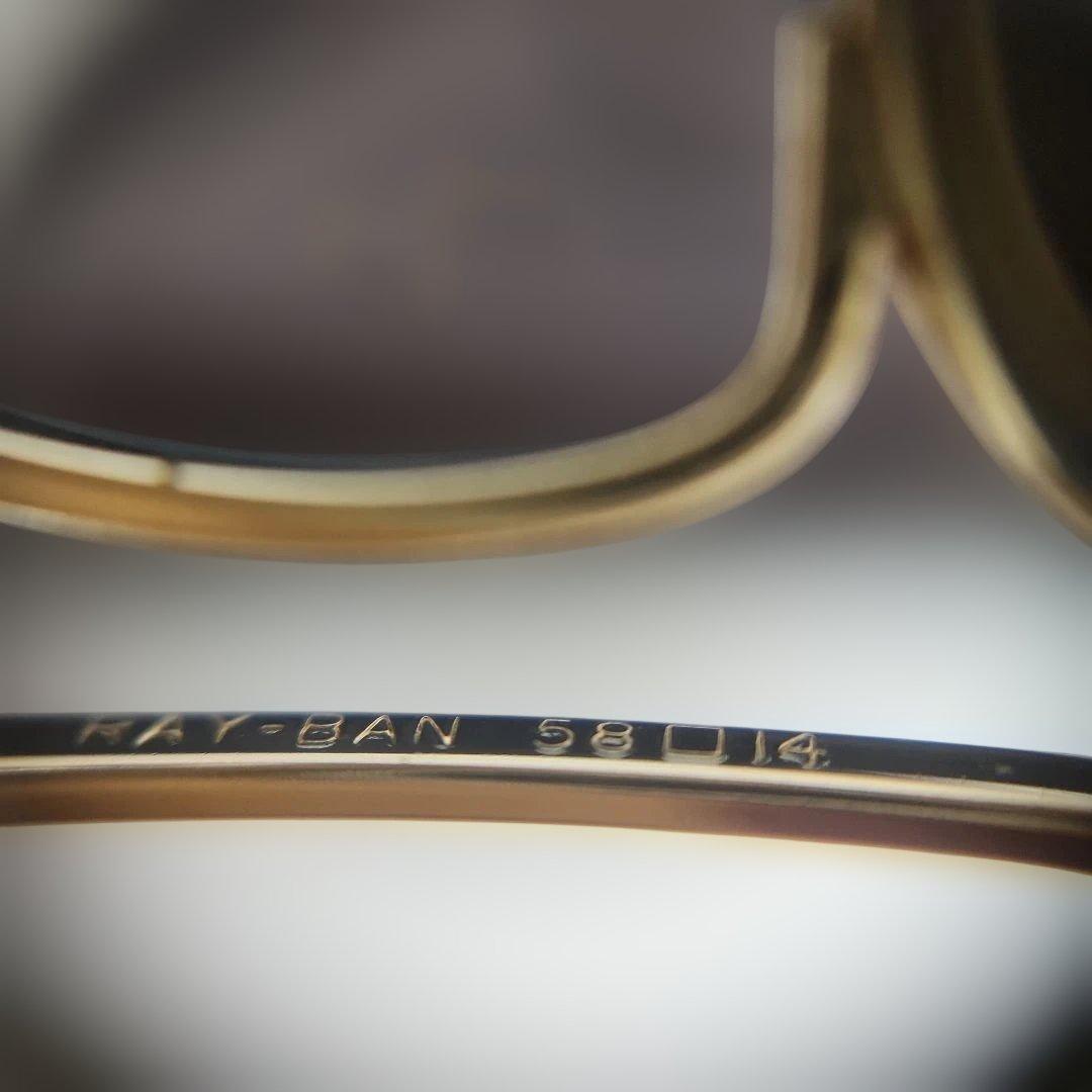 超美品レアB&L Ray-Ban USA アビエーター サングラス