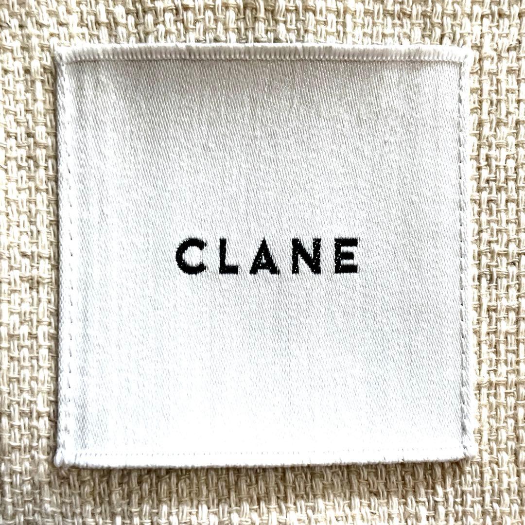 【美品】CLANE クラネ ツイードコート ジャケット ノーカラー ベージュ M