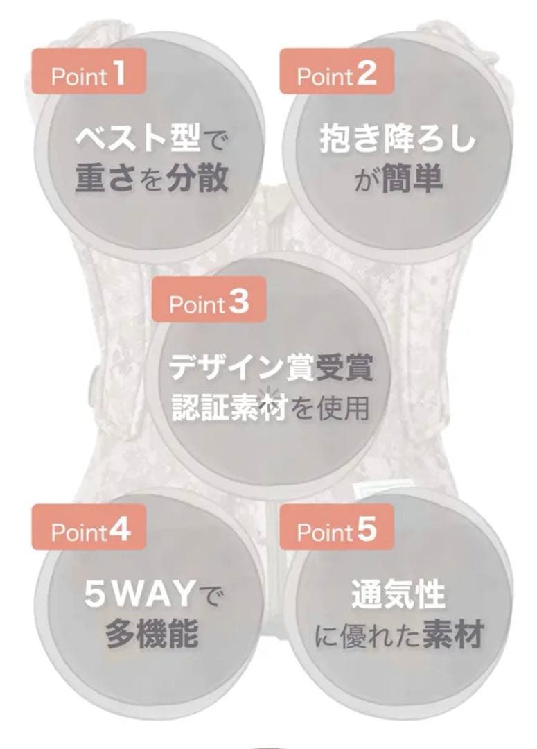 抱っこひも・スリング bebe swan Vest Baby Carrier V5