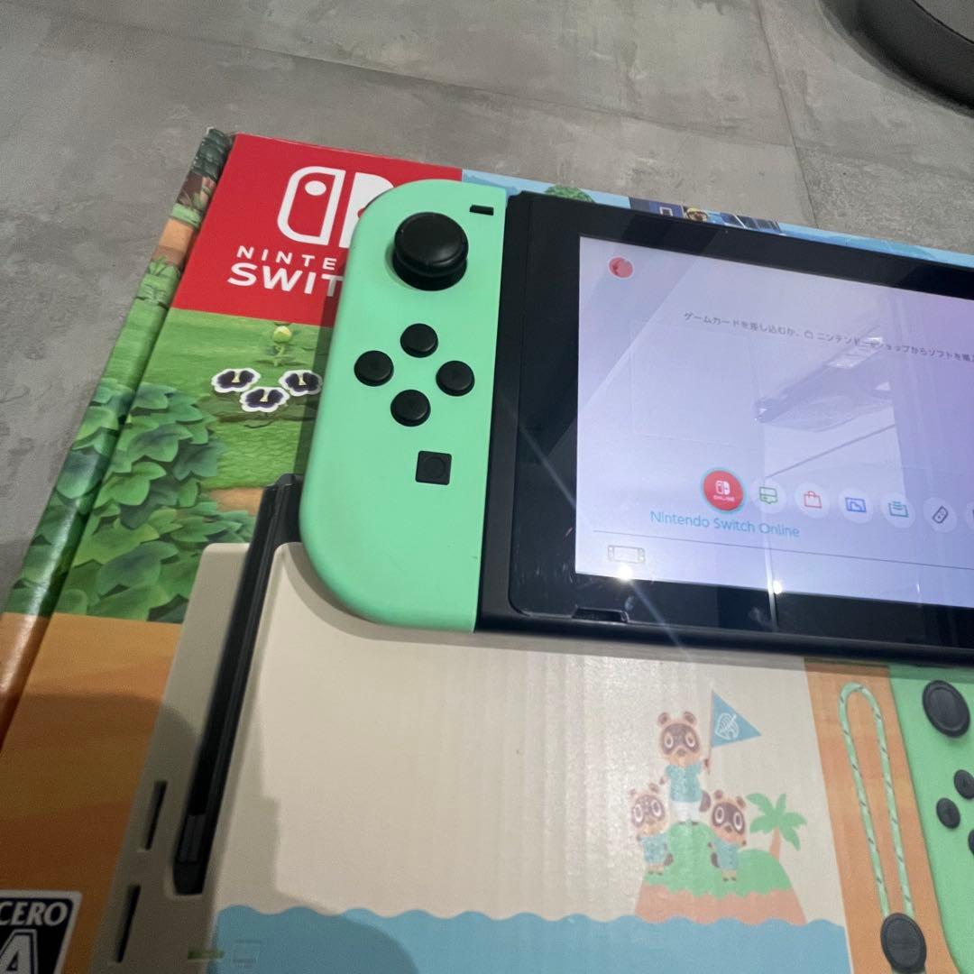 Nintendo Switch アイスブルー/ミントグリーン どうぶつの森本体