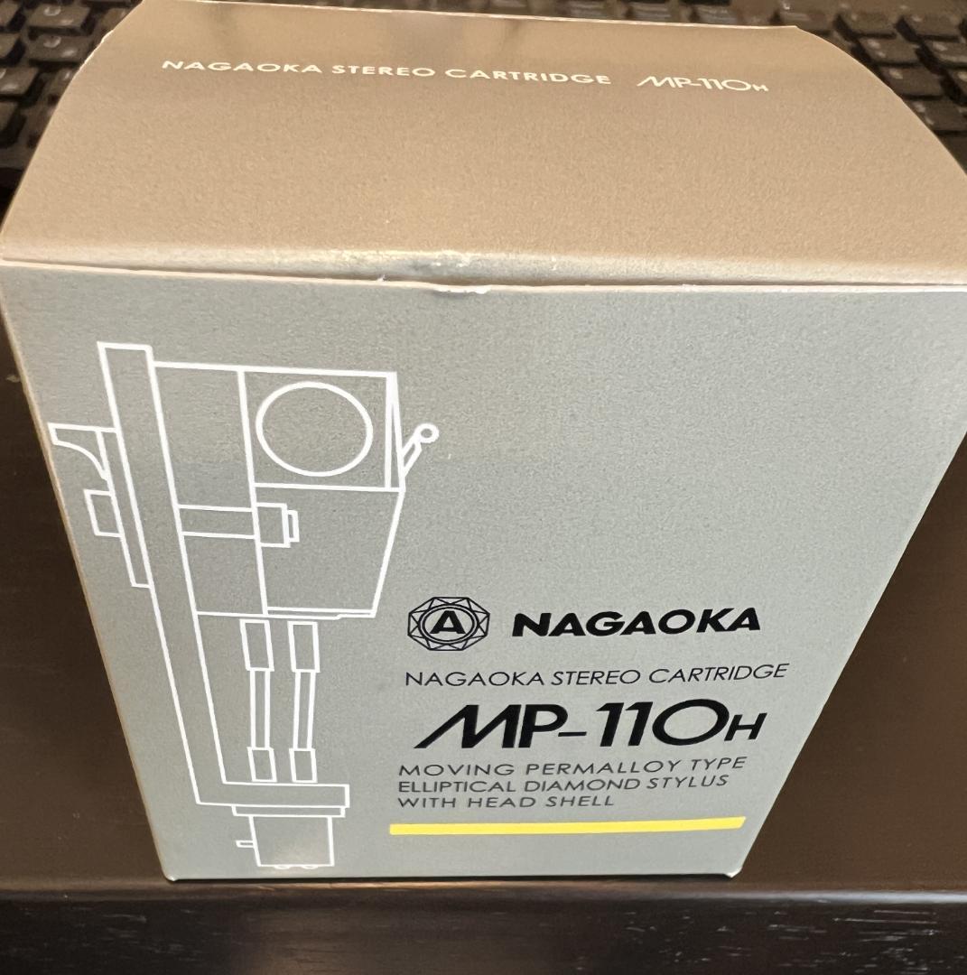 ナガオカ カートリッジ MP-110H ヘッドシェル付き+楕円チップ 接合ダイヤ
