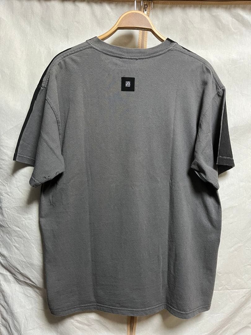 good enough 手刷りTシャツ　グレーブラック