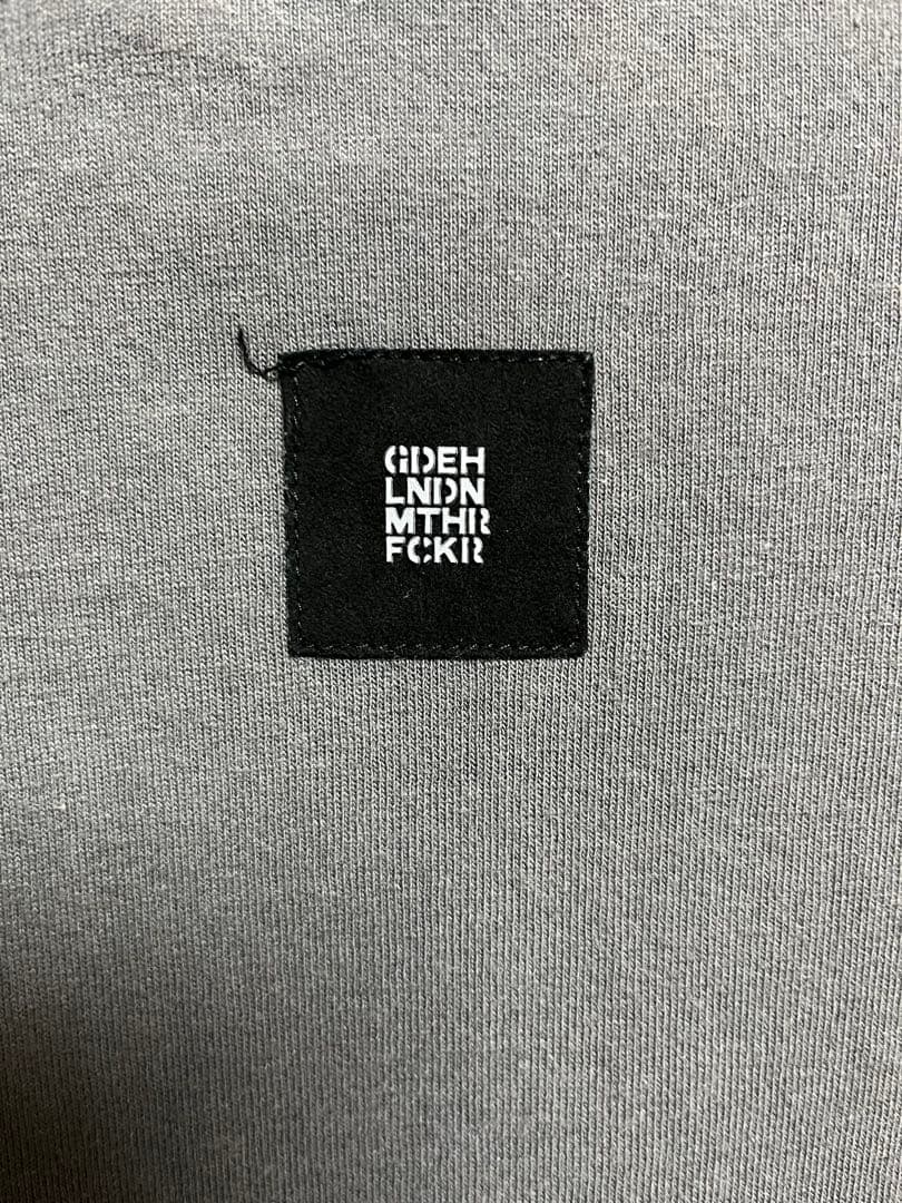 good enough 手刷りTシャツ　グレーブラック