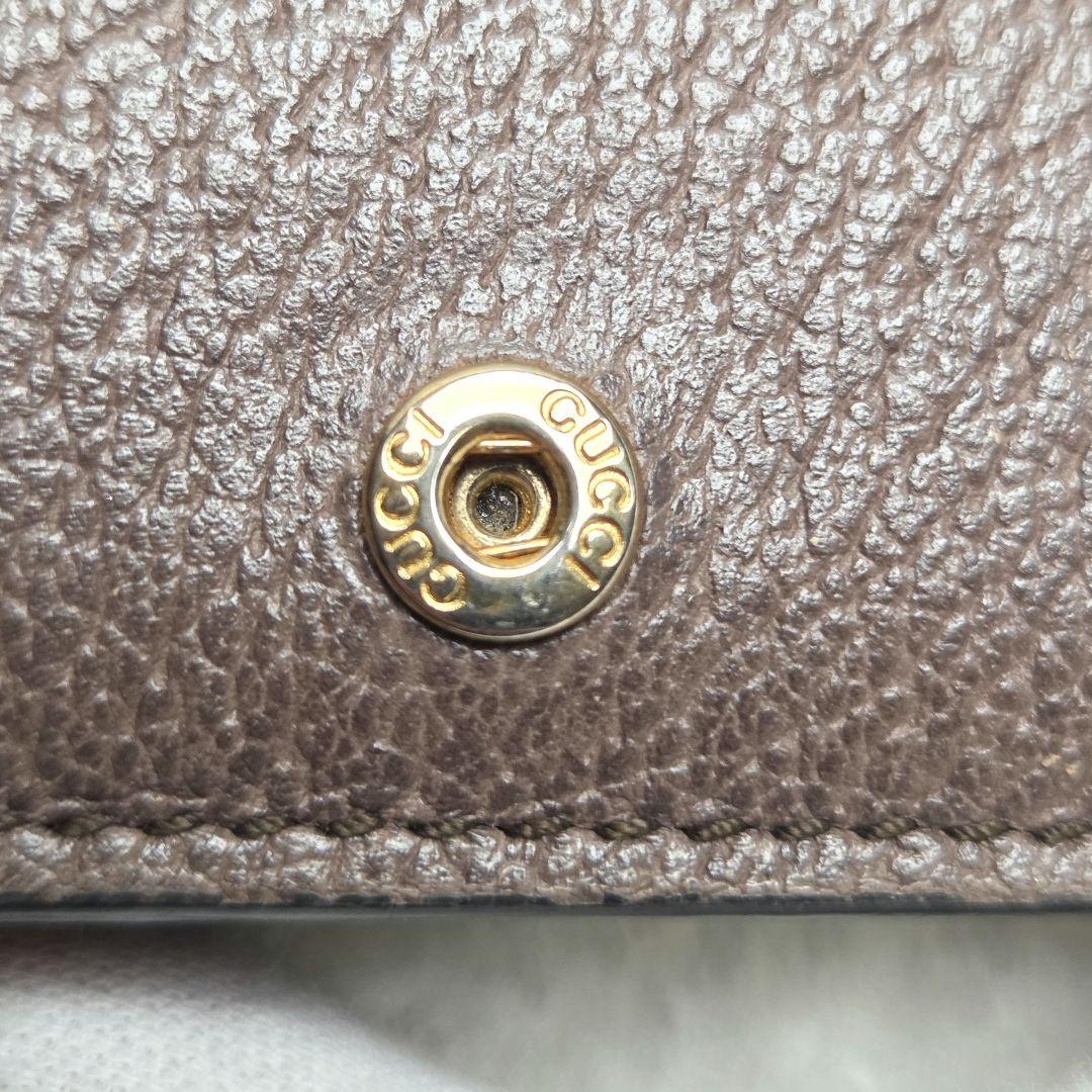 【美品】GUCCI　二つ折り財布　シェリーライン　GGキャンバス